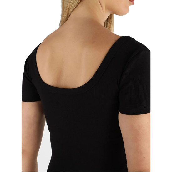 Guess Γυναικεία κοντομάνικη μπλούζα Lavinia Rib Top